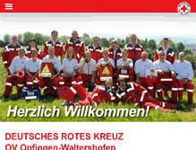Tablet Screenshot of drk-opfingen.de